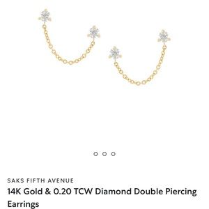 Diamond 14k earring